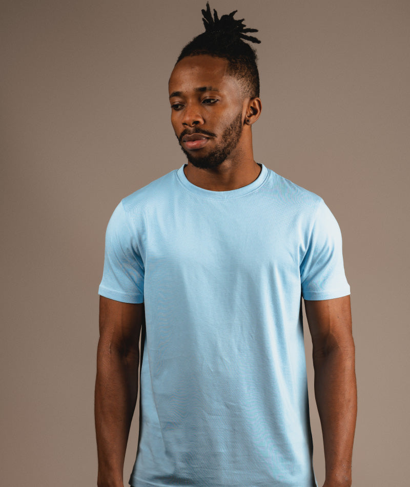 SUPIMA HALF SLEEVE - BREEZE BLUE - S O V E R II N