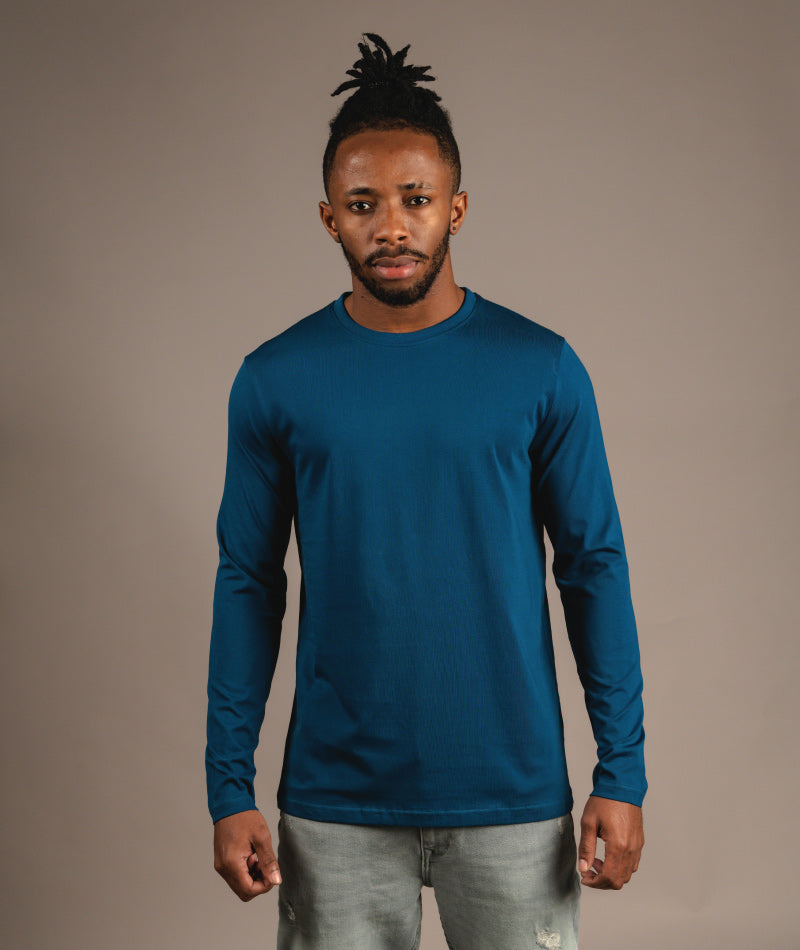 Supima Full Sleeve - Crystal Blue - S O V E R II N