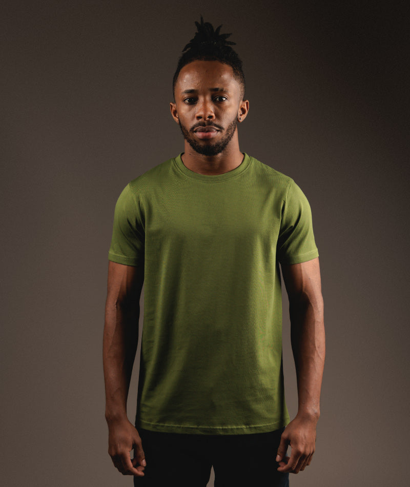 SUPIMA HALF SLEEVE - OLIVE GREEN - S O V E R II N