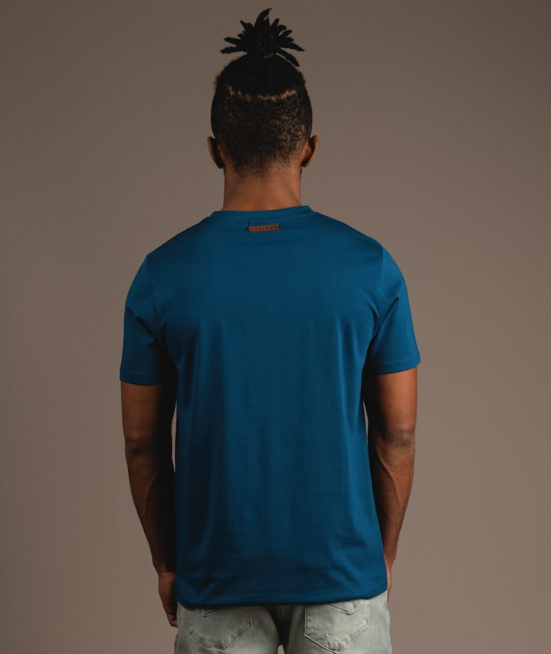 SUPIMA HALF SLEEVE - CRYSTAL BLUE - S O V E R II N