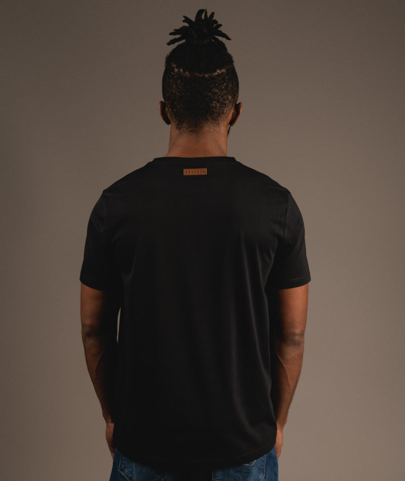 SUPIMA HALF SLEEVE - BLACK - S O V E R II N