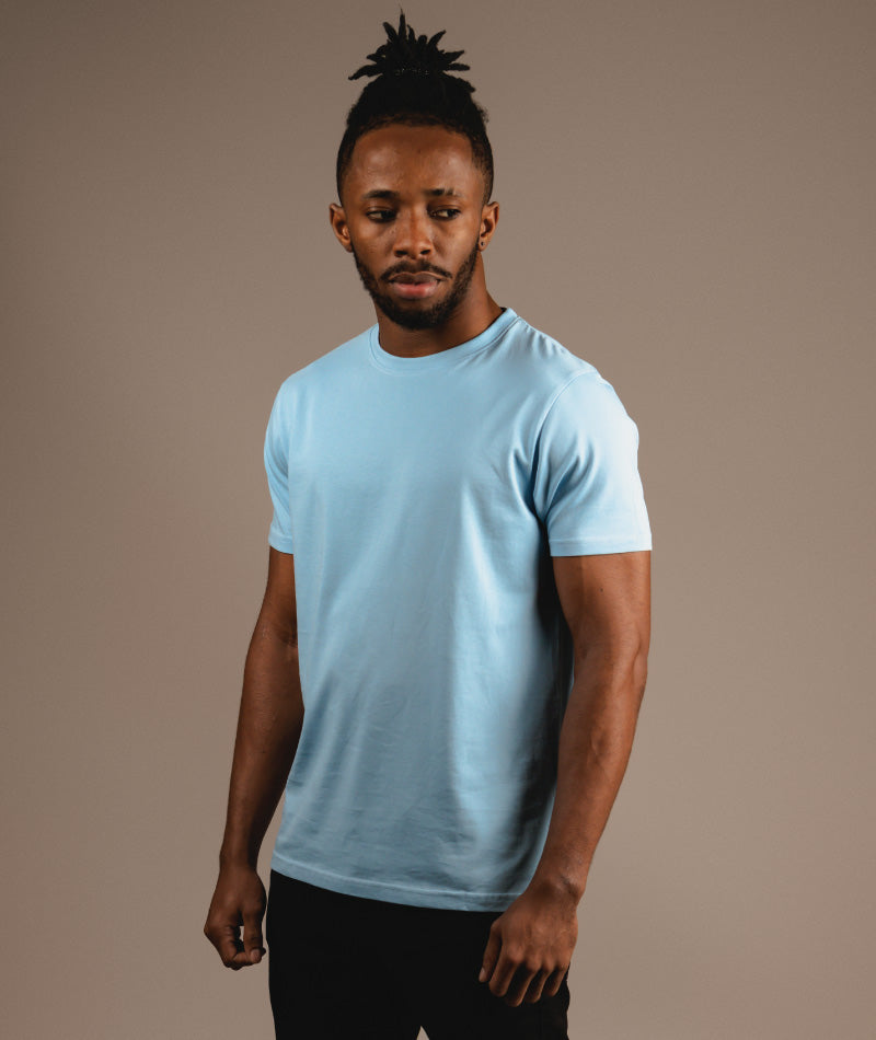 SUPIMA HALF SLEEVE - BREEZE BLUE - S O V E R II N