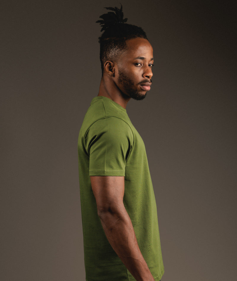 SUPIMA HALF SLEEVE - OLIVE GREEN - S O V E R II N