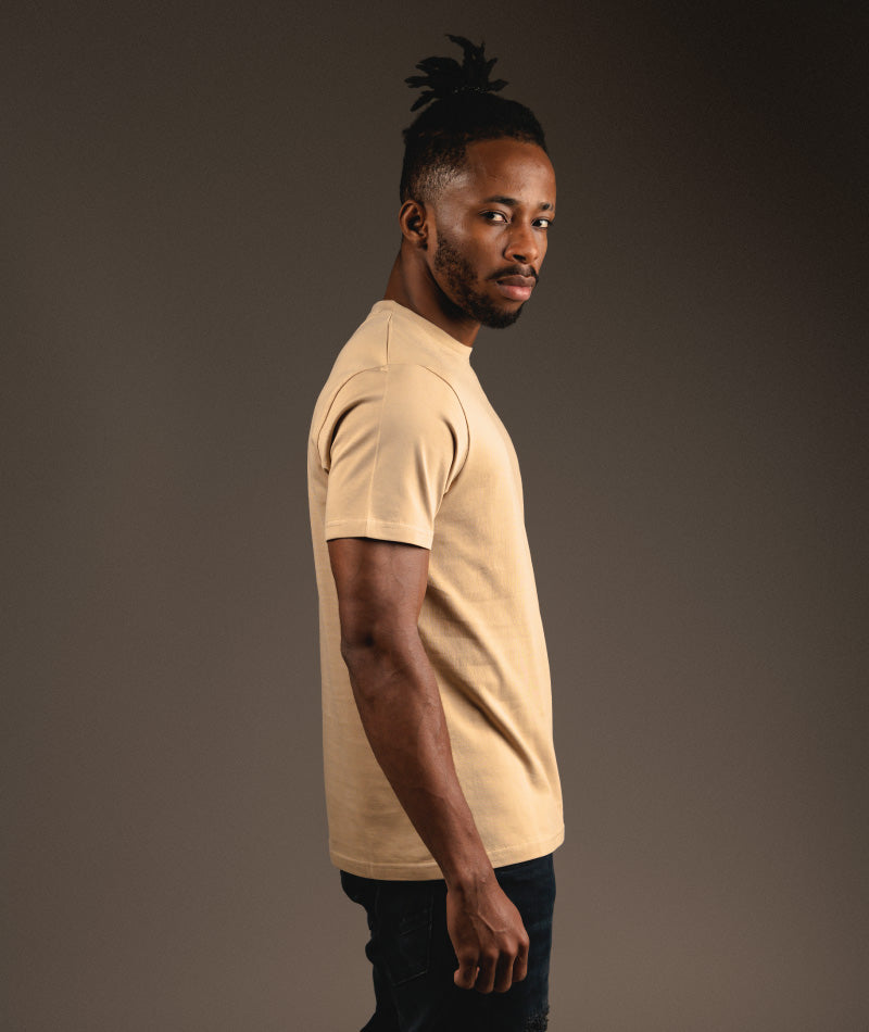 SUPIMA ROUND NECK - BEIGE - S O V E R II N