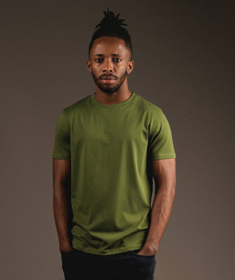 SUPIMA HALF SLEEVE - OLIVE GREEN - S O V E R II N