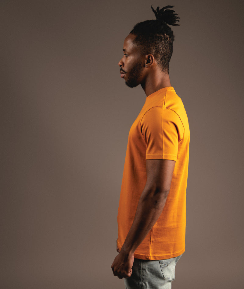 SUPIMA HALF SLEEVE - MUSTARD YELLOW - S O V E R II N