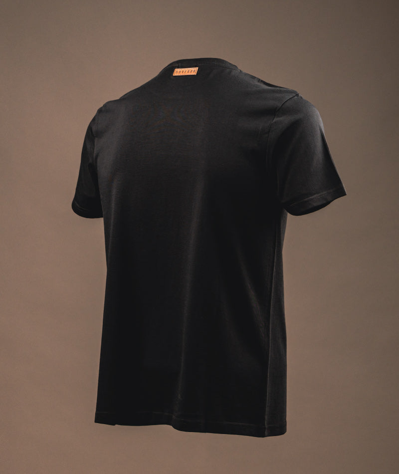 SUPIMA HALF SLEEVE - BLACK - S O V E R II N